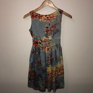 Band of gypsies blue floral dress